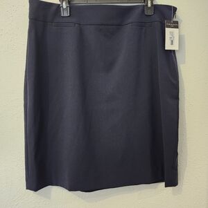 Tahari ASL Dark Blue Pencil Skirt